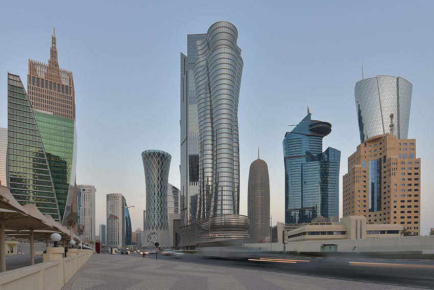 Architectural Picture of Doha Qatar Skyscraper Architecture