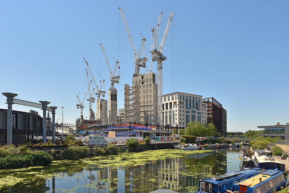 London building construction photography