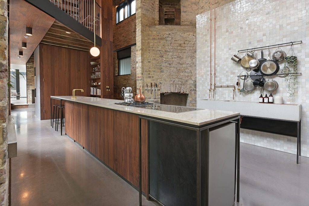 kitchen photography in warehouse conversion
