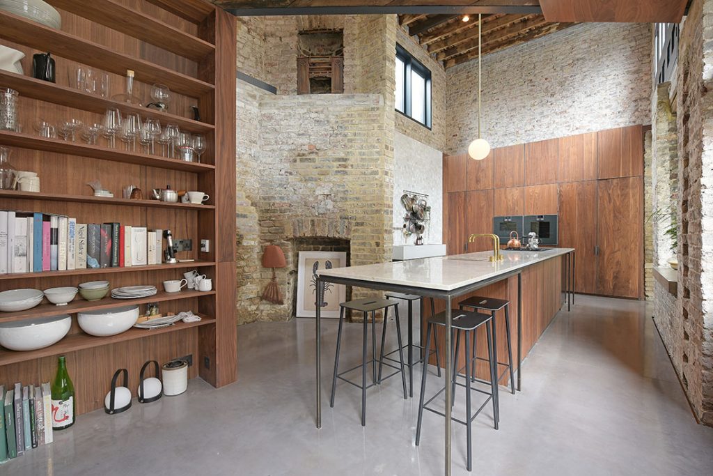 kitchen photography in warehouse conversion
