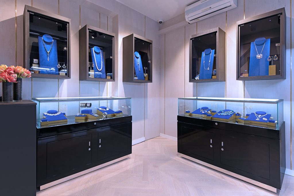 Retail photography for new luxury jewellery store in London.