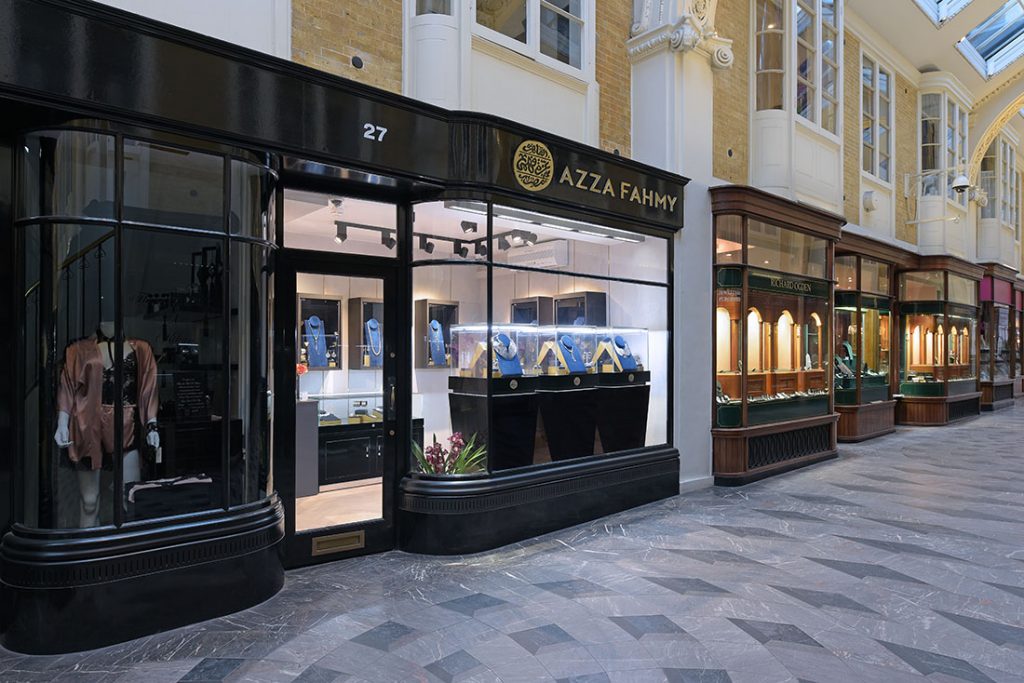 Retail photography for new luxury jewellery store in London.