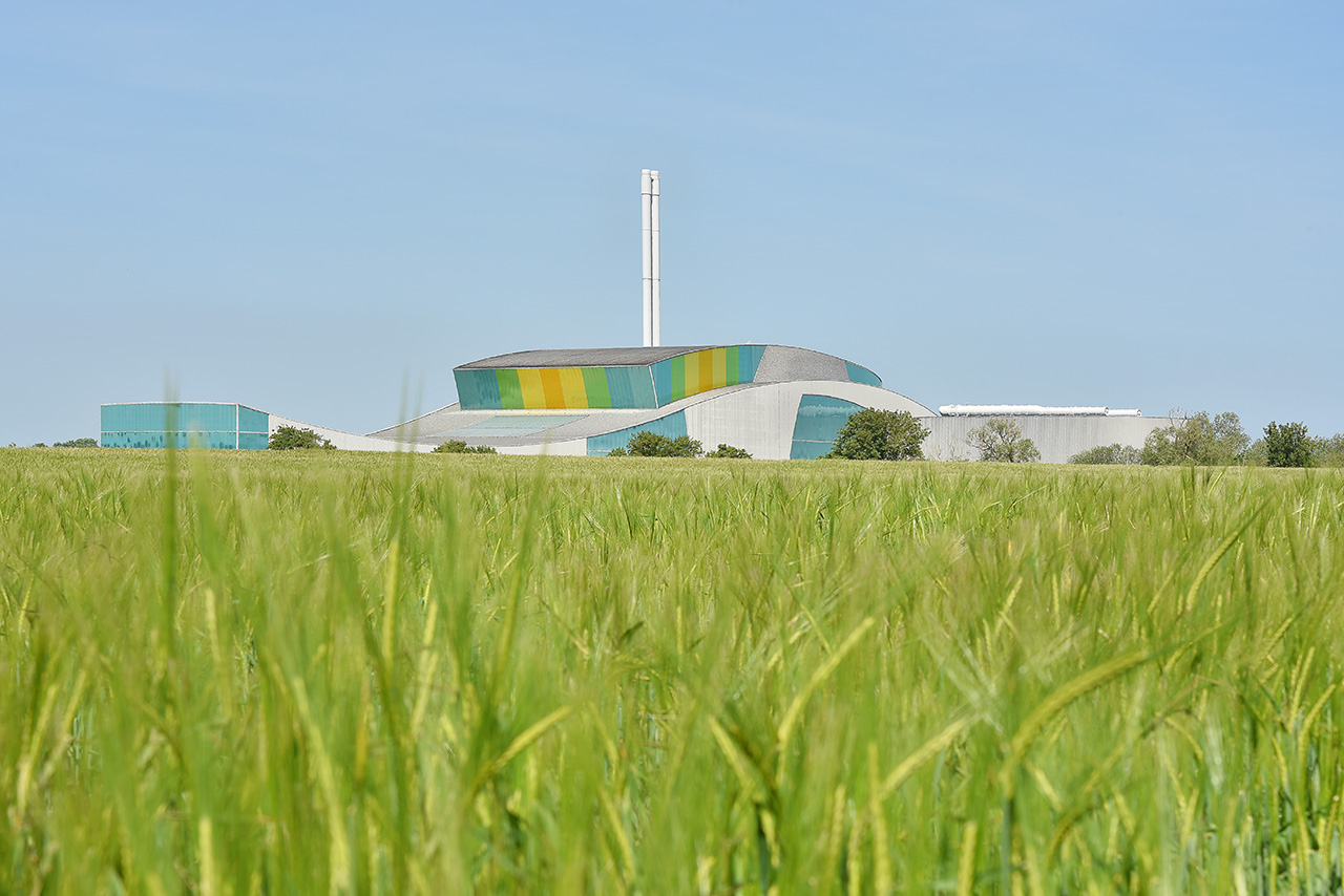 modern architecture photograph of waste disposal