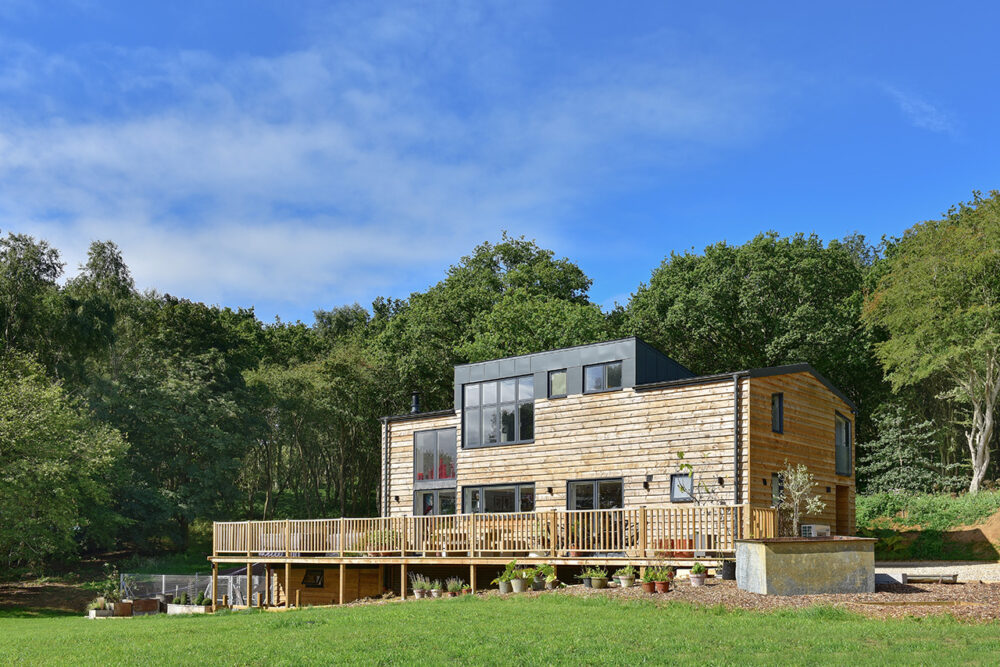 architecture photographer capturing self build home in oxfordshire