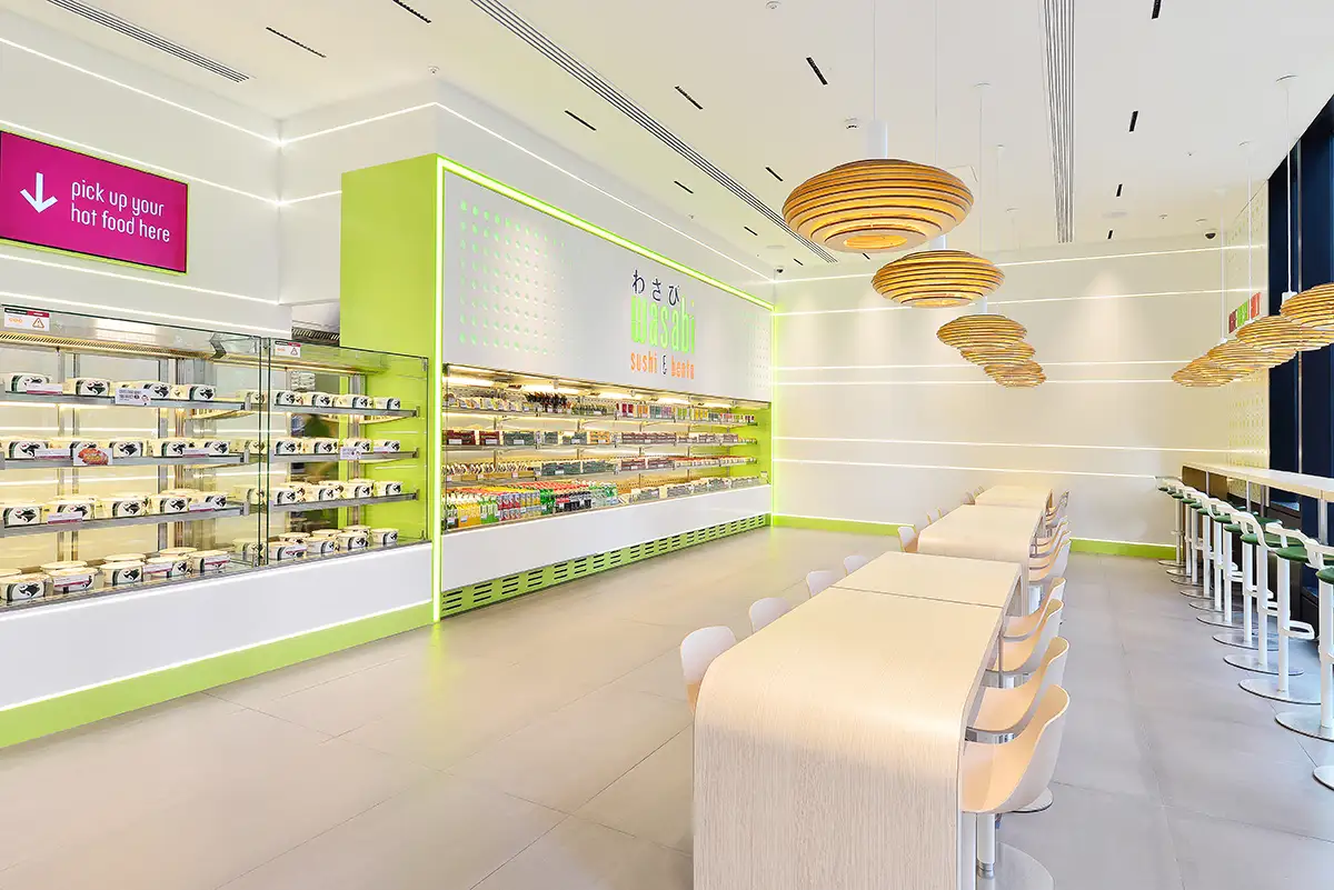 Wasabi restaurant interior photography